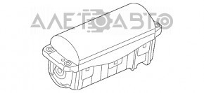 Airbag-ul pasagerului din bordul VW Passat b7 12-15 USA este echipat cu un cartuș pirotehnic ruginit.