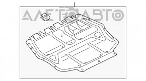 Protecția motorului VW Passat b7 12-15 SUA crăpături, rupturi