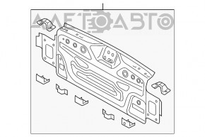 Задняя панель VW Passat b8 16-19 внутренняя часть новый OEM оригинал