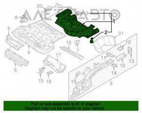 Корыто багажника VW Passat b8 16-19