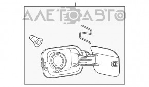 Лючок бензобака VW Passat b7 12-15 USA новый неоригинал VAG