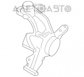 Capacul frontal stânga VW Passat b7 12-15 SUA ruginit.