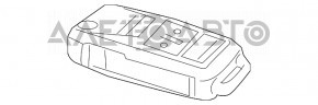 Cheie VW Passat b8 16-19 SUA 4 butoane, pliabilă, mecanism rupt și parte din carcasă