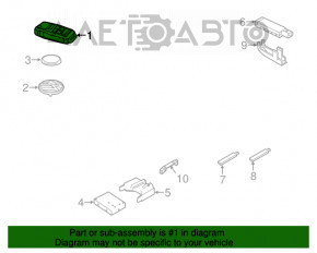 Ключ VW Passat b8 16-19 USA 4 кнопки, раскладной, потёртости