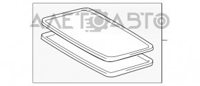 Geam asamblat Toyota Camry v50 12-14 SUA, perdea gri.