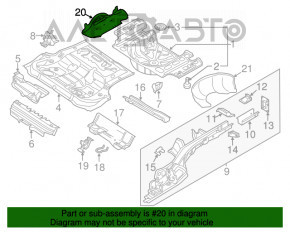 Protecția fundului portbagajului VW Passat b8 16-19 SUA