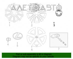 Roată de 17 inch, 7J, 5*100 pentru Lexus CT200h 11-17, cu jantă