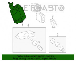 RECEIVER ASSY, TIRE PRESSURE MONITOR Lexus CT200h 11-17