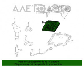 Modulul ECU al motorului Chevrolet Impala 14-20 2.5