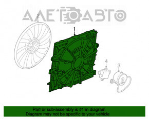Motorul ventilatorului de răcire al Cadillac CTS 14- 2.0T
