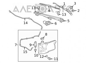 Motorul stropitorului de parbriz Chevrolet Impala 14-20