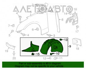 Aripa fata dreapta Cadillac ATS 13-14