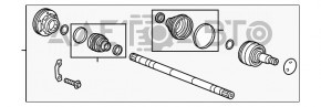 Ax cu semicurba spate dreapta Cadillac ATS 13-