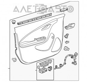 Обшивка двери карточка передняя правая Chevrolet Volt 11-15 individual