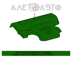 Capacul motorului Toyota Avalon 13-18 2.5 hibrid are o fisură.