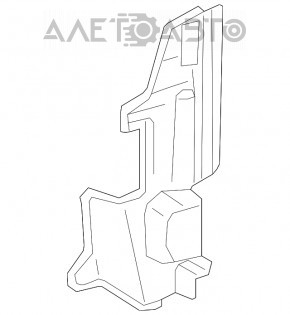 Grila radiatorului dreapta Toyota Camry v55 15-17 hibrid SUA