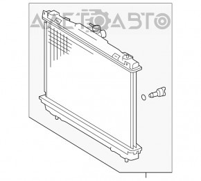 Radiatorul de răcire a apei pentru Toyota Camry v50 12-14 hibrid SUA