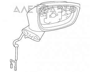 Зеркало боковое правое Mazda 6 13-16 7 пинов, BSM