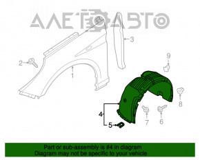 Bara de protecție față dreapta Hyundai Sonata 15-17 Sport