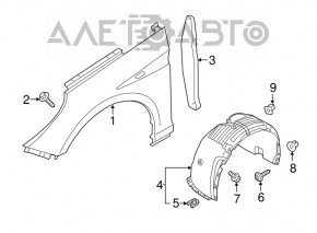 Bara de protecție față dreapta Hyundai Sonata 15-17 Sport