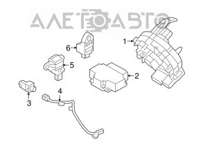 Modulul computerizat al airbag-urilor SRS pentru pernele de aer de siguranță Hyundai Sonata 15-17