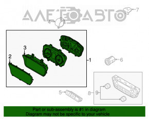 Tabloul de bord Hyundai Sonata 15-17 81k