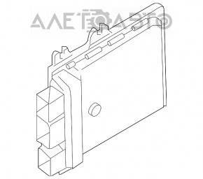 Блок ECU компьютер двигателя Nissan Rogue 14-16 NEC016-618