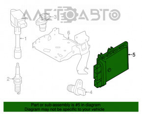 Modulul ECU al motorului Nissan Rogue 14-16