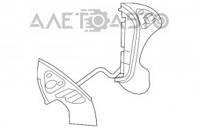 Butoanele de control de pe volanul Nissan Rogue 14-16 au zgârieturi.