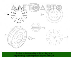 Диск колесный R18 x 7J ET35 5*114,3 Nissan Rogue 14-20 бордюрка