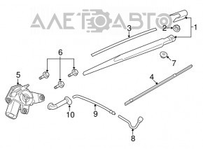 Matura trapezoidală cu motor spate Nissan Rogue 14-20