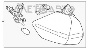 Фонарь внешний крыло левый Nissan Rogue 14-16 новый неоригинал JG-PARTS