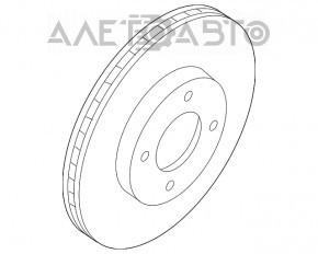 Placă de frână față stânga Nissan Rogue 14-20