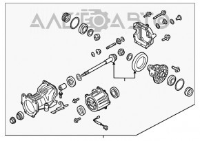 Diferențialul spate al reductorului Nissan Rogue 14-20 cu 85k gâfâie.