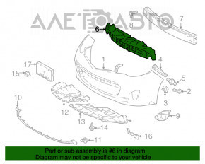 Absorbantul de bara fata pentru Toyota Avalon 13-15 pre-restilizare