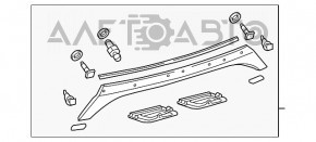 Молдинг крышки багажника Toyota Avalon 13-18 хром