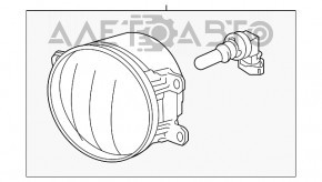 Farul de ceață stânga pentru Toyota Avalon 13-18, nou, neoriginal.