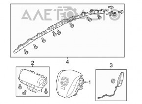 Подушка безопасности airbag боковая шторка левая Honda Civic X FC 16-18 4d