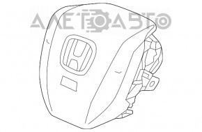 Airbagul de siguranță în volanul șoferului pentru Honda Civic X FC 16-21