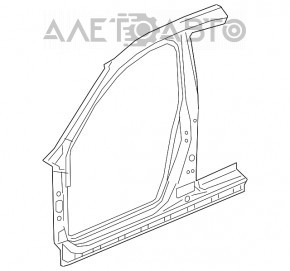 Стойка кузова центральная левая Honda Civic X FC 16-21 4d, замята