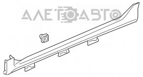 Bara dreapta Honda Civic X FC 16-21 4d argintie