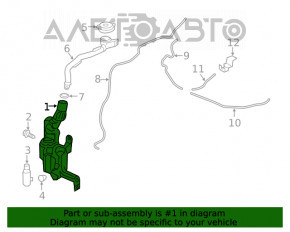 Бачок омывателя Honda Civic X FC 16-21 без горловины