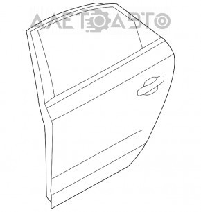 Ușă goală spate stânga VW Passat b8 16-19 SUA nou original OEM