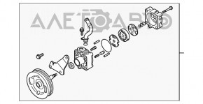 Pompa servodirectie Infiniti G35 G37 4d 06-14 RWD noua originala OEM