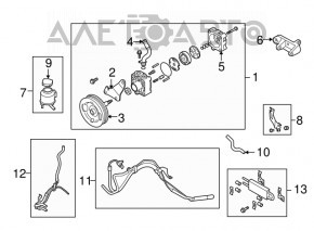 Pompa de direcție asistată hidraulic pentru Infiniti Q50 14-