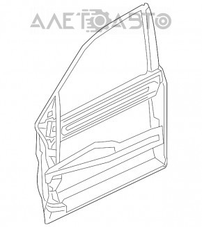 Дверь в сборе передняя правая Honda Accord 13-17 синий B553P, keyless