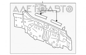 Panoul din spate al unui Honda Accord 13-17 grafit