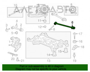 Maneta diagonală spate dreapta Honda Accord 13-17 cu ureche