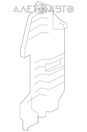 Deflectorul radiatorului stânga Hyundai Sonata 15-17 2.4 nu are fragment, ciobitură