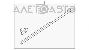 Moldura aripii față stânga Hyundai Sonata 15-17 nouă originală OEM